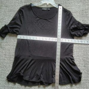 Apt 9 Black Peplum Top - NWT - size XL